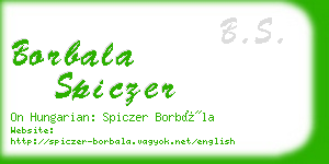 borbala spiczer business card